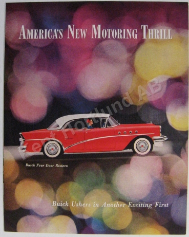 1955 Buick Four Door Riviera broschyr