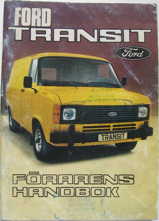 1979 Ford Transit Instruktionsbok