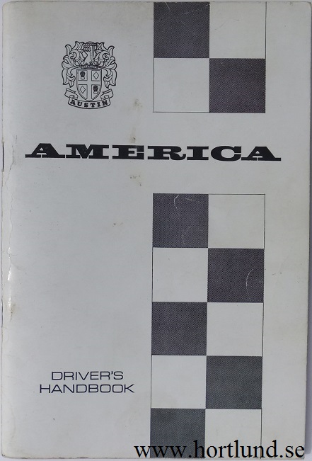 1968 Austin America Instruktionsbok