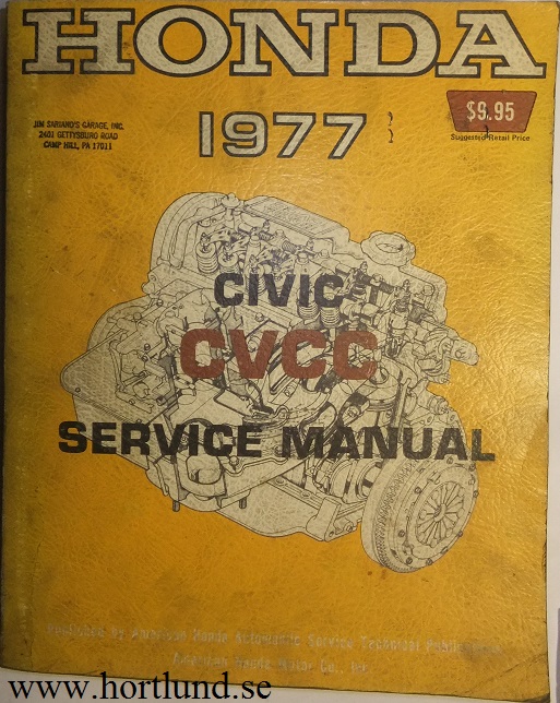 1977 Honda Civic CVCC Service Manual