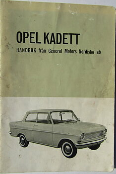 1962 Opel Kadett Handbok