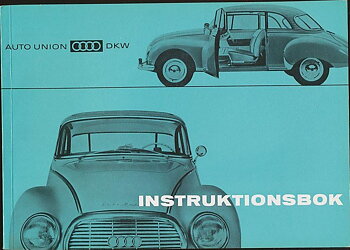 1963 DKW AU 1000 Instruktionsbok svensk