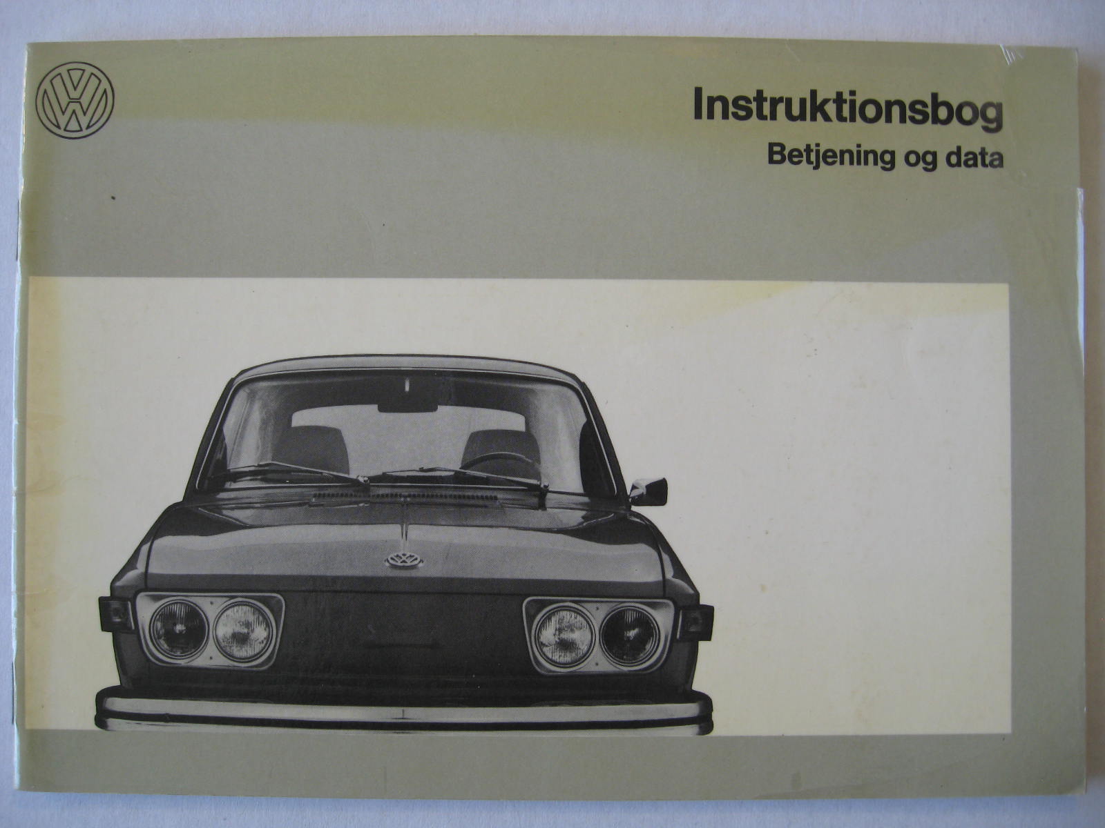 1973 Volkswagen VW 412 E Betjening og data