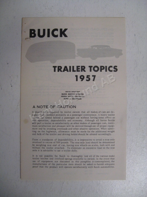 1957 Buick Trailer topics