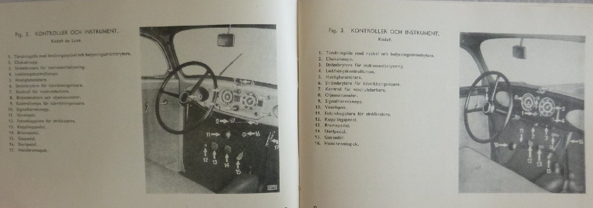 1938 Opel Olympia och Kadett instruktionsbok svensk - 2