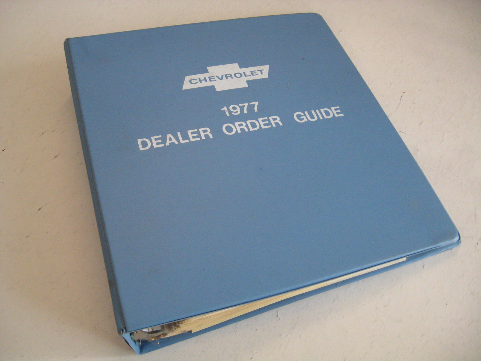 1977 Chevrolet Dealer Order Guide Alla Bilmodeller