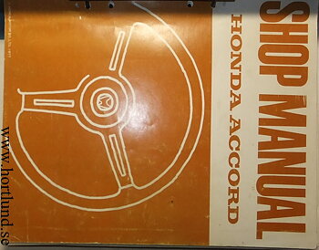 1977 Honda Accord Shop Manual