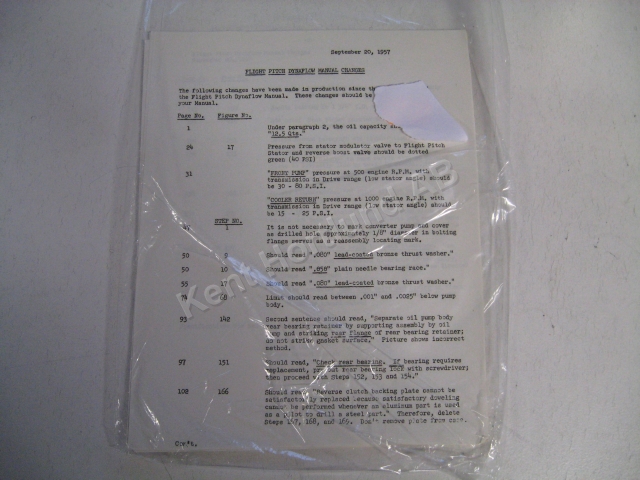 1958 Buick Flight Pitch Dynaflow Changes 20 september 1957