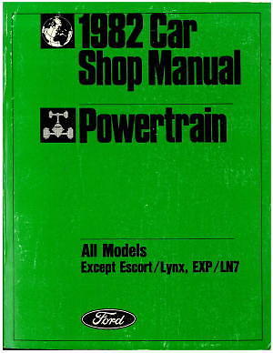 1982 Ford, Mercury, Lincoln Shop Manual Vol D