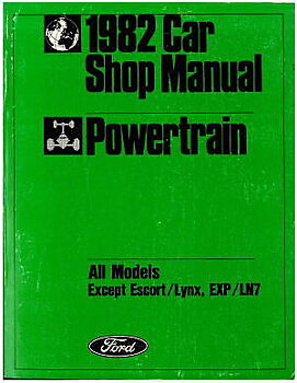 1982 Ford, Mercury, Lincoln Shop Manual Vol D