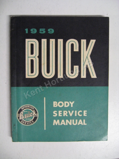 1959 Buick Body Service Manual
