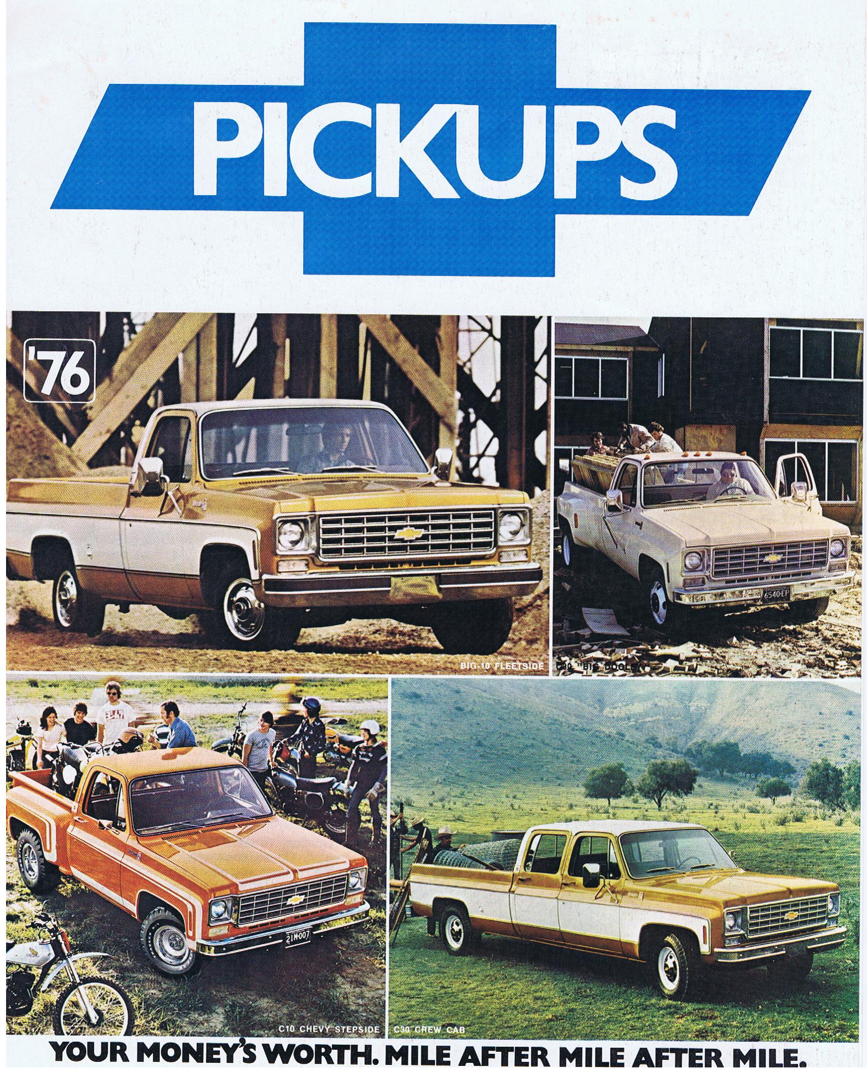 1976 Chevrolet Pickups Broschyr
