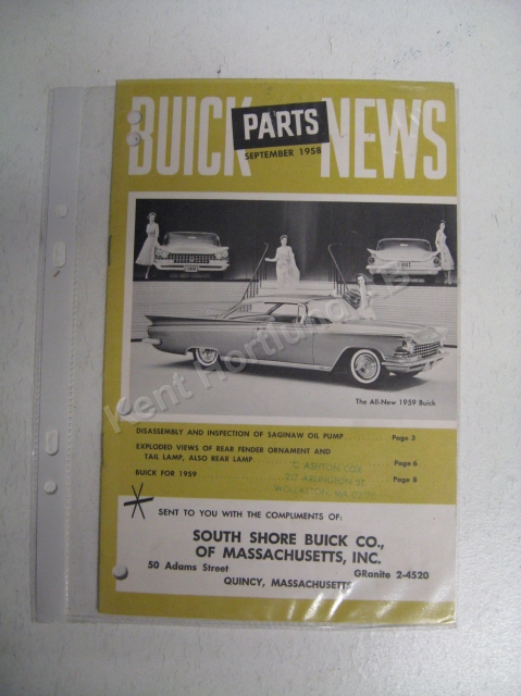 1959 Buick Parts News September