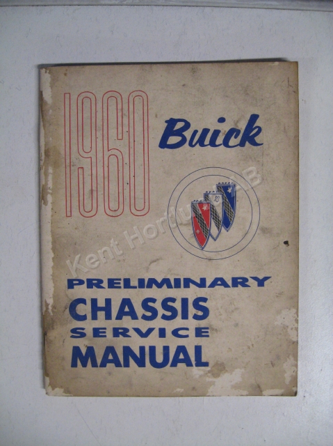 1960 Buick Preliminary Chassis Service Manual