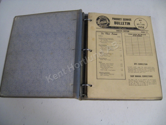 1960 Buick parts and accesory bulletins