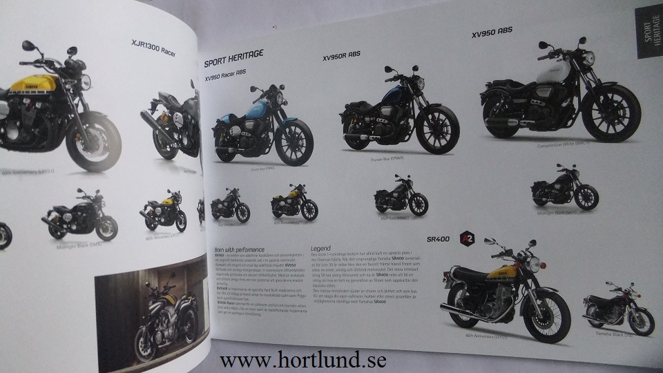 2016 Yamaha Motorcyklar och Mopeder broschyr - 5