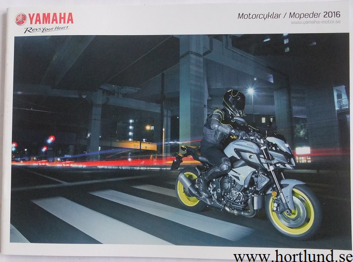 2016 Yamaha Motorcyklar och Mopeder broschyr