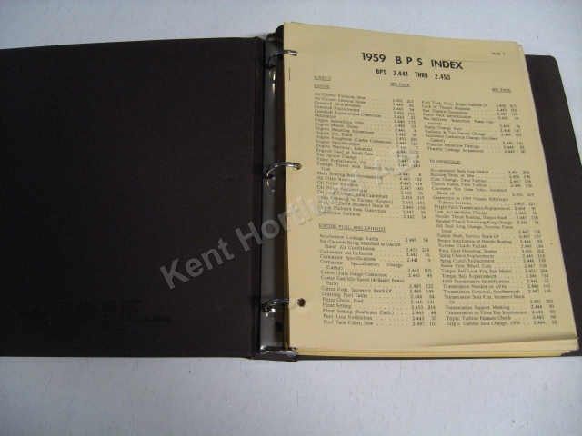 1960 Buick parts and accesory bulletins