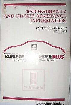 1990 Oldsmobile Warranty and Owner Assistance Information
