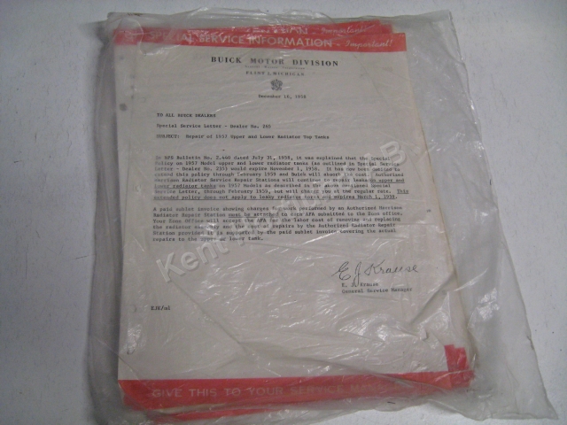 1960 Buick Special service information