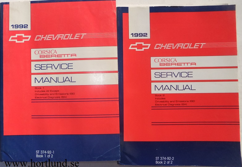 1992 Chevrolet Corsica Beretta Service Manual set