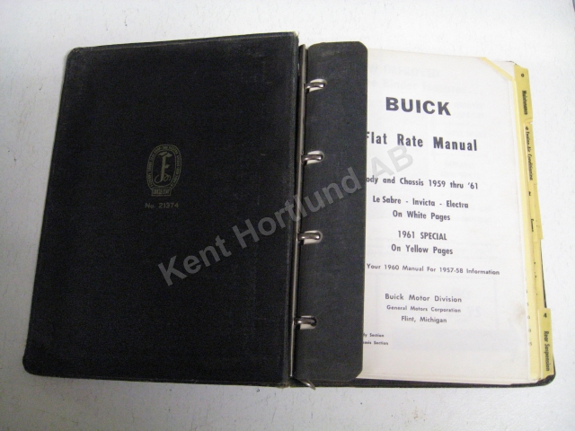 1961 Buick Flat Rate Manual