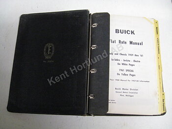 1961 Buick Flat Rate Manual