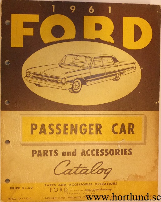1961 Ford Passenger Car Parts Catalog