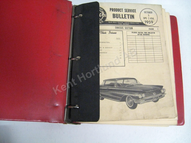 1961 Buick Product service Bulletins
