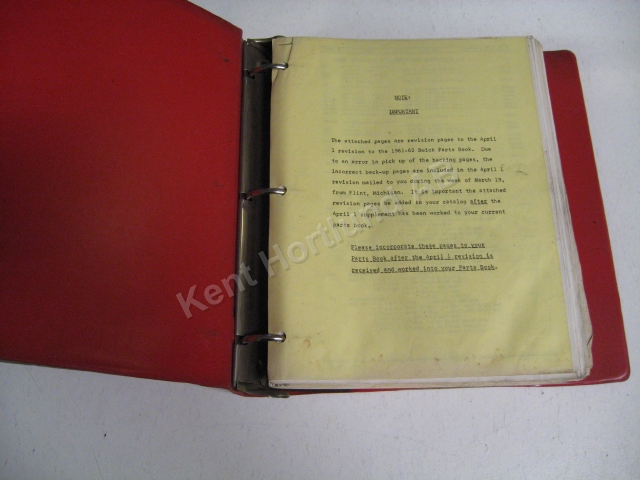 1961-1962 Buick Parts book