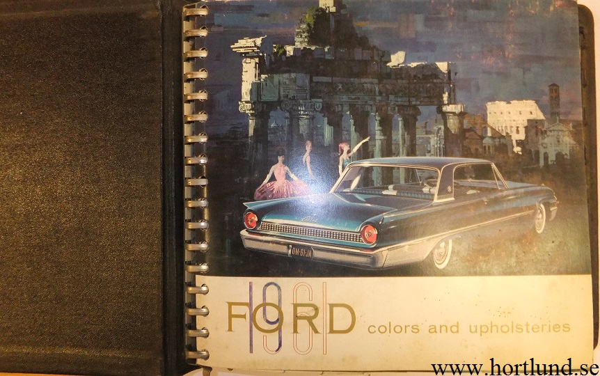 1961 Ford Dealer Album Colors and Upholsteries - 2