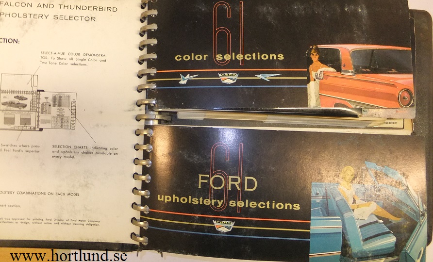 1961 Ford Dealer Album Colors and Upholsteries - 6