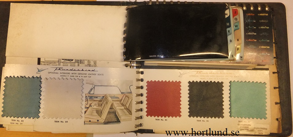 1961 Ford Dealer Album Colors and Upholsteries - 4