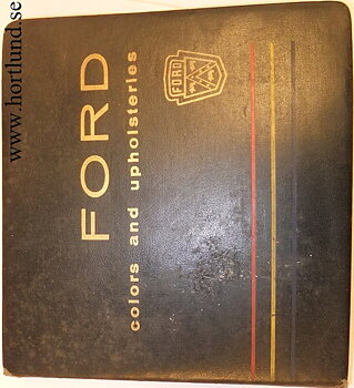 1961 Ford Dealer Album Colors and Upholsteries