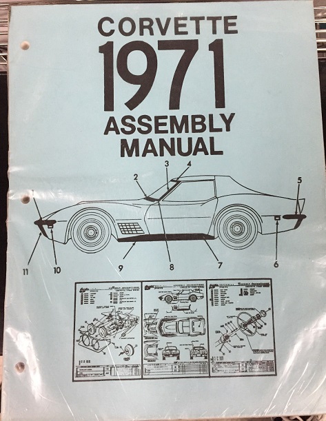 1971 Chevrolet Corvette Assembly Manual - 3