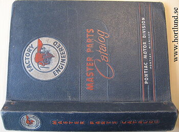 1930-1940-1950 Pontiac Master Parts Catalog pärm