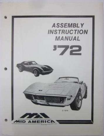 1972 Chevrolet Corvette Assembly Manual