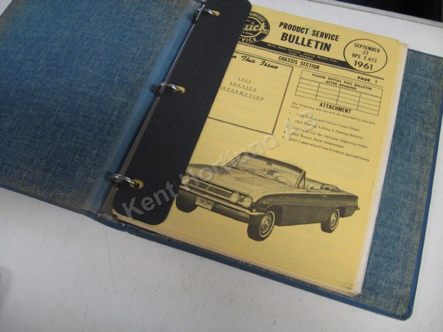 1961 Buick Product service Bulletins