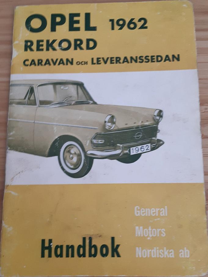 1962 Opel Rekord Handbok