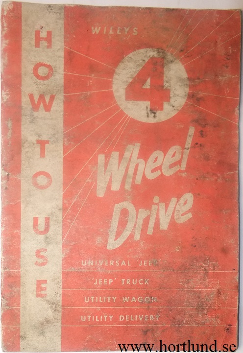 1960-tal Jeep How to use Willys 4 Wheel Drive