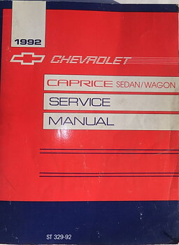 1992 Chevrolet Caprice Service Manual