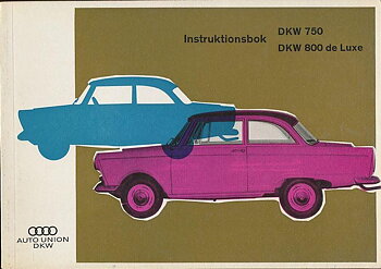 1965 DKW 750 & 800 de Luxe Instruktionsbok svensk