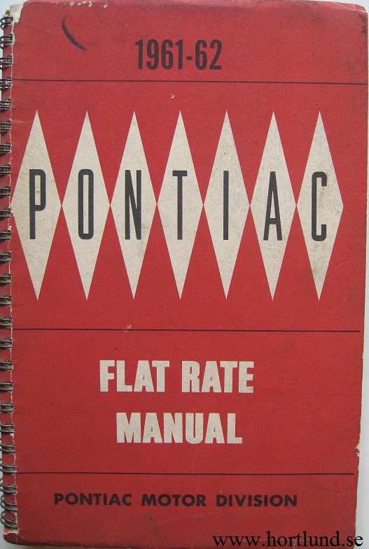 1961-62 Pontiac full size Flat Rate Manual