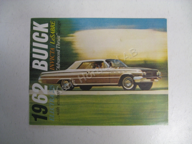 1962 Buick full size Försäljningsbroschyr
