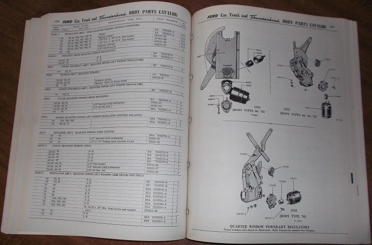 1953 - 1955 Ford Car & Truck Body Parts Catalog - 5