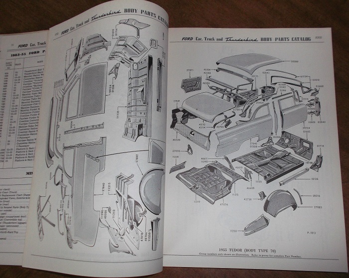 1953 - 1955 Ford Car & Truck Body Parts Catalog - 4