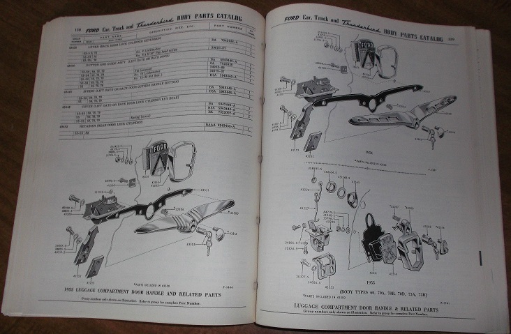 1953 - 1955 Ford Car & Truck Body Parts Catalog - 6