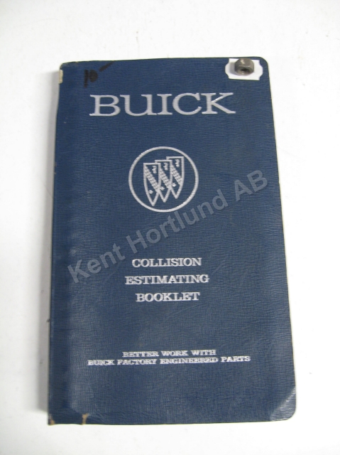 1963 Buick Collision Estimate Booklet