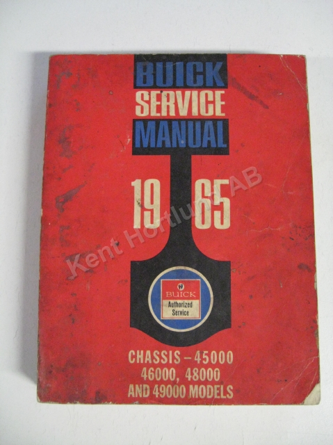 1965 Buick 45000, 46000, 480000 and 49000 Chassis Service Manual original