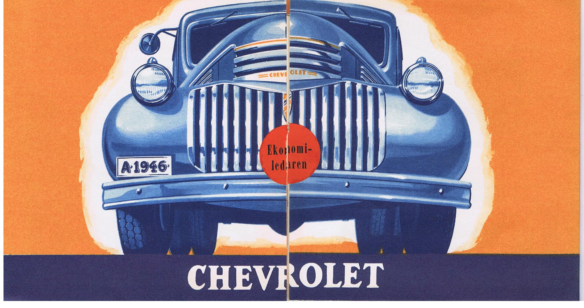 1946 Chevrolet Truck Försäljningsfolder Svensk